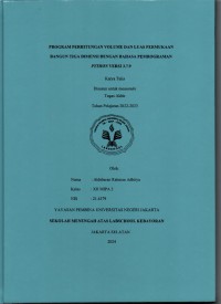 Program Perhitungan Volume dan Luas Permukaan Bangun Tiga Dimensi dengan Bahasa Pemrograman Python Versi 3 7 9