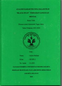 Analisis Karakter Nina dalam Film Black Swan terhadap Gangguan Mental