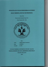 Pemanfaatan Panas Bumi Sebagai Energi Hijau Berkelanjutan di Indonesia