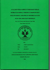 Analisis Peran Sirkus terhadap Gerak Mobilitas Sosial Tokoh PT Barnum dan Inklusi Sosial Golongan Minoritas pada Film The Greatest Showman