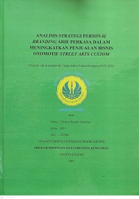Image of Analisis Strategi Personal Branding Arie Perkasa dalam Meningkatkan Penjualan Bisnis Otomotif Street Arts Custom