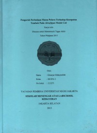 Pengaruh Perbedaan Massa Peluru Terhadap Kecepatan Tembak Pada Airsoftgun Model Colt