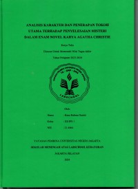 Analisis Karakter dan Penerapan Tokoh Utama terhadap Penyelesaian Misteri dalam Enam Novel Karya Agatha Christie