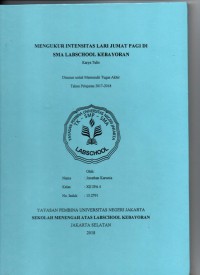 Mengukur Intensitas Lari Jumat Pagi Di SMA Labschool Kebayoran