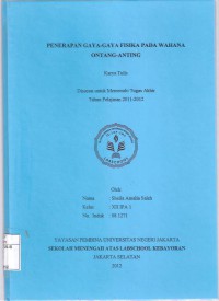 Penerapan Gaya-gaya Fisika pada Wahana Ontang-anting