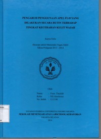 Pengaruh Penggunaan Apel Fuji yang Dilakukan Secara Rutin Terhadap Tingkat Kecerahan Kulit Wajah