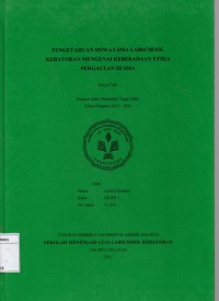 Pengetahuan Siswa/i SMA Labschool Kebayoran Mengenai Keberadaan Etika Pergaulan di SMA