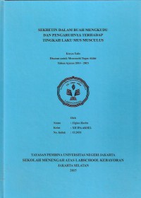 Sekretin dalam Buah Mengkudu dan Pengaruhnya terhadap Tingkah Laku Mus musculus