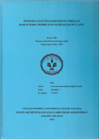 Pemanfaatan Pelepah Pisang sebagai Bahan Baku Pembuatan Kertas Daur Ulang