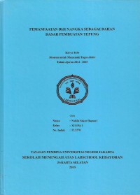 Pemanfaatan Biji Nangka Sebagai Bahan Dasar Pembuatan Tepung