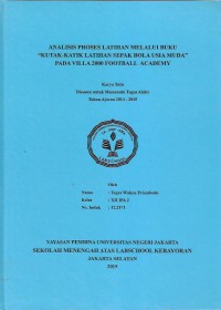 Analisis Proses Latihan Melalui Buku 