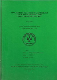 Pengaruh Program Misi Budaya terhadap Kepercayaan diri Siswa-siswi SMA Labschool Kebayoran