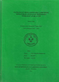 Pandangan Siswa-Siswi SMA Labschool Kebayoran Angkatan Tridakara terhadap Anak Autis