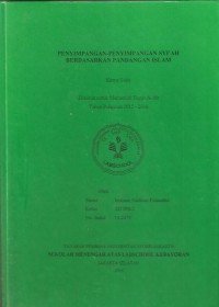 Penyimpangan-penyimpangan Syi'Ah Berdasarkan Pandangan Islam