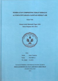 Pembuatan Composting Toilet sebagai Alternatif Sarana Sanitasi Hemat Air