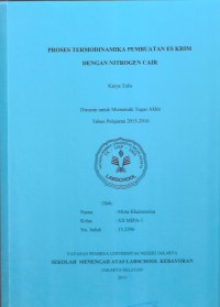 Proses Termodinamika Pembuatan Es Krim dengan Nitrogen Cair