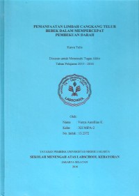 Pemanfaatan Limbah Cangkang Telur Bebek dalam Mempercepat Pembekuan Darah