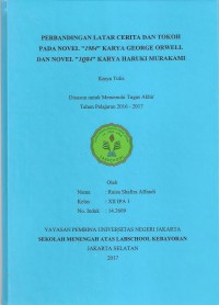 Perbandingan Latar Cerita dan Tokoh pada Novel  