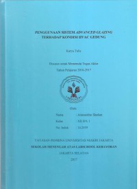 Penggunaan Sistem Advanced Glazing terhadap Kondisi HVAC Gedung