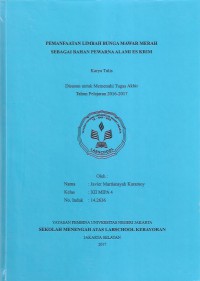 Pemanfaatan Limbah Bunga Mawar Merah sebagai Bahan Pewarna Alami Es Krim