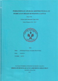 Perbandingan Aplikasi Arsitektur dalam Pembuatan Desain Rumah Dua Lantai