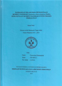 Pandangan Islam pada Penggunaan Rumput Fatimah (Anastatica Hierochuntica) pada Penggunaan Rumput Fatimah untuk Proses Persalinan