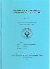 Pemanfaatan Susu untuk Perbaikan Terhadap Kerusakan pada Keramik