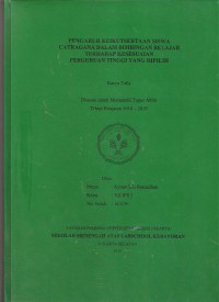 Pengaruh Keikutsertaan Siswa Catragana Dalam Bimbingan Belajar Terhadap Kesesuaian Perguruan Tinggi  Yang Dipilih