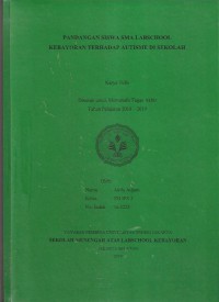 Pandangan Siswa Sma Labschool Kebayoran Terhadap Autisme Di Sekolah