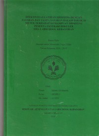 Efektivitas Latihan Shotting Dengan Sasaran Dan Tanpa Sasaran Dalam Jarak 10 Meter Terhadap Kemampuan Shotting Peserta Ekstrakurikuler  SMA Labschool Kebayoran