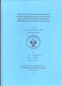 Perbandingan Efektivitas Pembersih Daerah Kewanitaan Feminine Hygiene dengan Resik-V Gondokan Sirih dalam Menghambat Pertumbuhan Jamur keputihan (Candida Albicans)