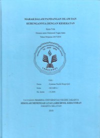 Marah dalam Pandangan Islam dan Hubungannya dengan Kesehatan