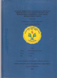 Analisis Perbandingan Kadar Kandungan Hidrokuinon pada Krim Pemutih yang Bersertifikat BPOM dan yang Tidak Bersertifikat BPOM