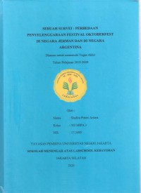 Sebuah Survei : Perbedaan Penyelenggaraan Festival Oktoberfest di Negara Jerman dan Negara Argentina