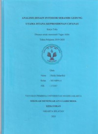 Analisis Desain Interior Serambi Gedung Utama Istana Kepresidenan Cipanas