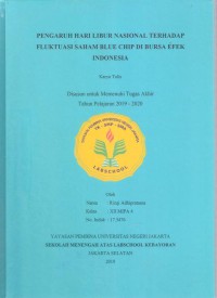 Pengaruh Hari Libur Nasional terhadap Fluktuasi Saham Blue Chip di Bursa Efek Indonesia