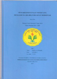 Pengaruh Penggunaan Toner yang Mengandung AHA dan BHA pada Kulit Wajah Berminyak