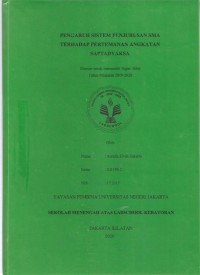 Pengaruh Sistem Penjurusan SMA terhadap Pertemanan Angkatan Saptadyaksa