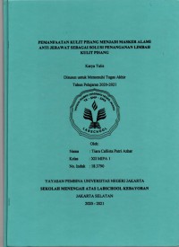 Pemanfaatan Kulit Pisang Menjadi Masker Alami Sebagai Solusi Penanganan Limbah Kulit Pisang