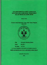 Analisis Persiapan Siswa Angkatan Astatara SMA Labschool Kebayoran dalam Mitigasi Gempa Bumi