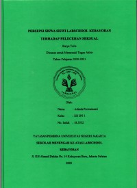 Persepsi Siswa Siswi Labschool Kebayoran Terhadap Pelecehan Seksual