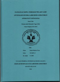 Pandangan Siswa terhadap Pelaku LGBT (Studi Kasus di SMA Labschool Kebayoran Angkatan Vastagana)