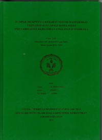 Dampak Mempunyai Kerabat Tokoh Masyarakat Terhadap Slef Image Siswa-Siswi SMA Labschool Kebayoran Angkatan Dasadraka
