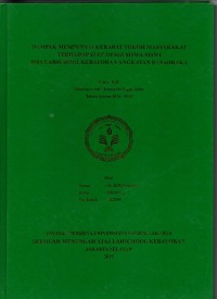 Dampak Mempunyai Kerabat Tokoh Masyarakat Terhadap Slef Image Siswa-Siswi SMA Labschool Kebayoran Angkatan Dasadraka