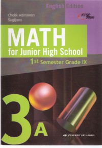 Math for Junior High School: 1st Semester Grade IX 3A