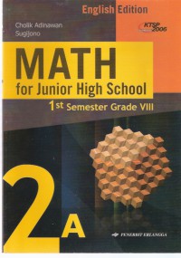 Math for Junior High School: 1st Semester Grade VIII 2A