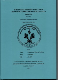 Implementasi Sensor Suhu untuk Menyalakan Kipas Angin Menggunakan Arduino