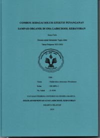 Combox Sebagai Solusi Efektif Penanganan Sampah Organik di SMA Labschool Kebayoran