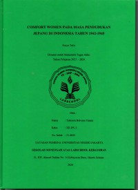 Comfort Women pada Masa Pendudukan Jepang di Indonesia Tahun 1942-1945