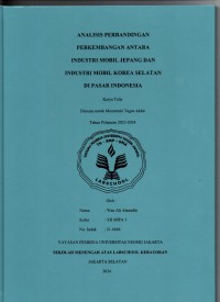 Analisis Perbandingan Perkembangan antara Industri Mobil jepang dan Industri Mobil Korea Selatan di Pasar Indonesia